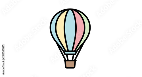 Colorful Hot Air Balloon Ride.