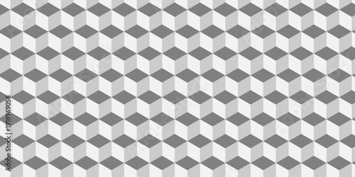 White 3d modeling cubes Illustration decoration seamless white material pattern square design.