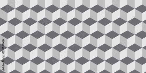 White 3d modeling cubes Illustration decoration seamless white material pattern square design.