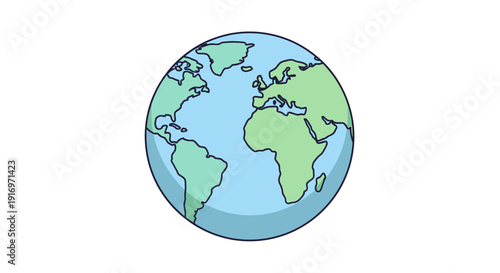 Globe Earth Planet World Map.