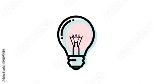 Light Bulb Idea Concept Symbol.
