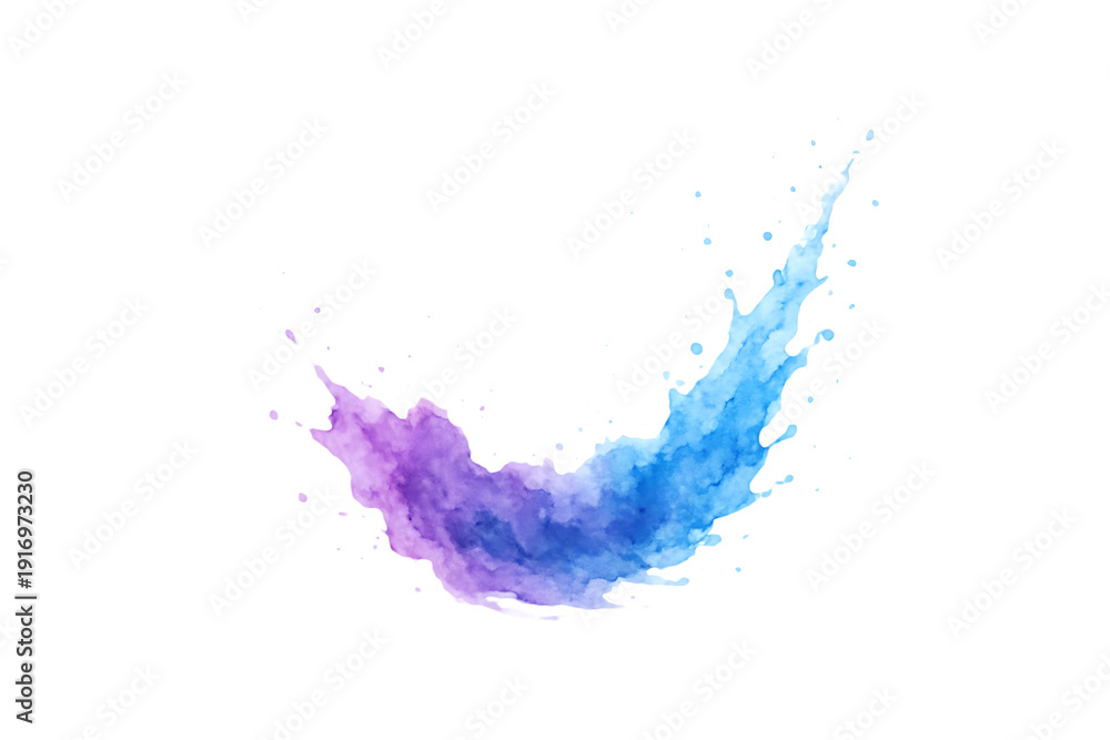 Obraz premium Abstract splash of color on transparent background