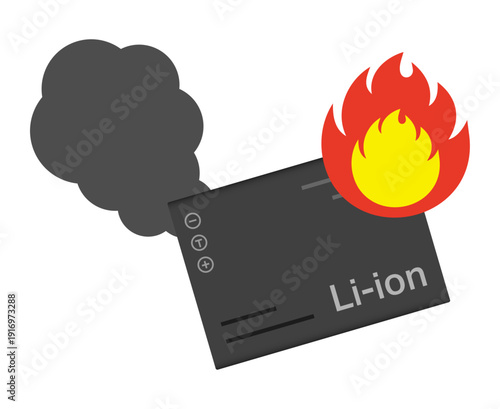 リチウムイオンバッテリーの発火
