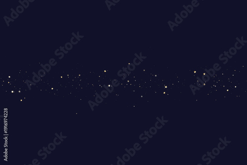 A stunning view of the night sky with many stars Vector