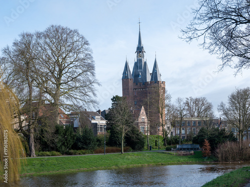 Historical citygate Sassenpoort Zwolle, , Overijssel province, The Netherlands