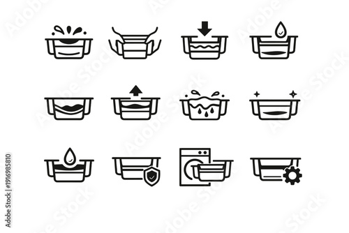 Wear tab generation vector simple inspection cue stop icon replacement awareness focus