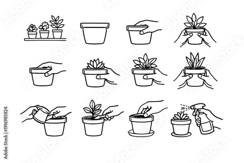 Silhouette image icon simple start grip vector focus rim generation pot safe