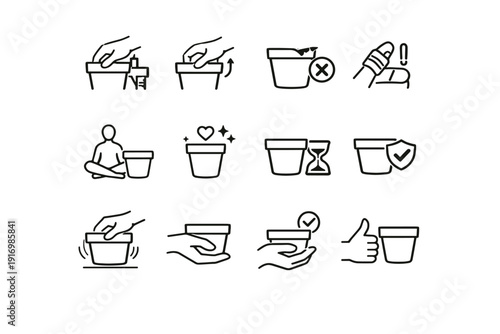 Inspection chipped simple awareness image icon crossed generation longevity maintenance wear vector