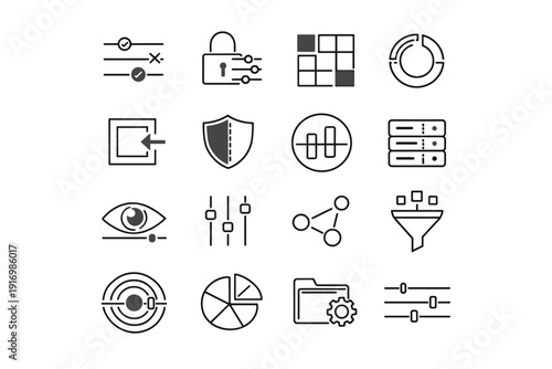 Consent simple symbol preference indicator generation disengage image option protection vector choice