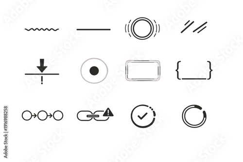 Circle frame async vector simple animated warning icon error ring generation image