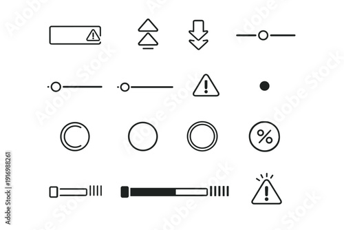 Mark limit image arrows vector icon overflow placeholder generation simple quantity outline