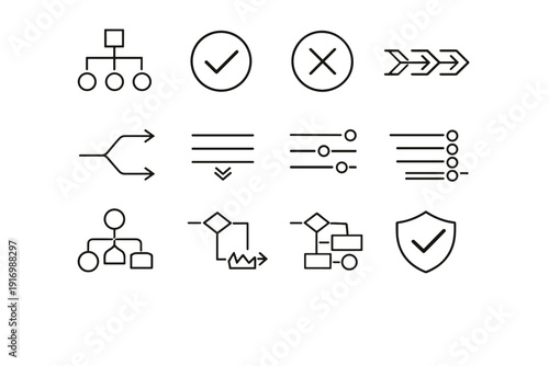 Image progressive validation path options generation vector disclosure arrows violated policy icon
