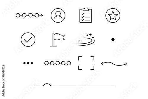Simple marker step separator image icon bracket vector collapsed progress glow generation