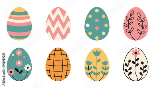 Colorful easter eggs