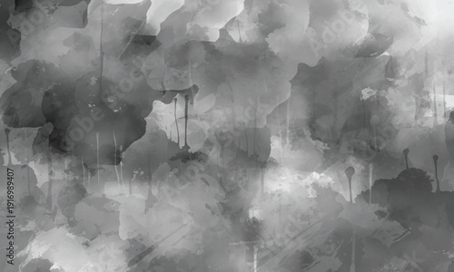 Vintage Distressed Watercolor Surface with Smoky Overlay