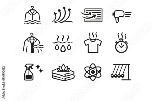 Image silhouette focus generation airflow hygiene simple ventilation drying arrows evaporation icon