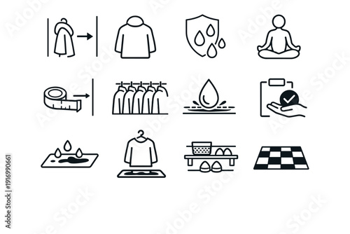 Moisture generation vector image simple icon rear planning surface silhouette clearance coats
