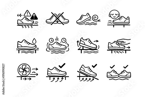 Pressed together image blocked calm slow cue icon vector simple shoes crossed