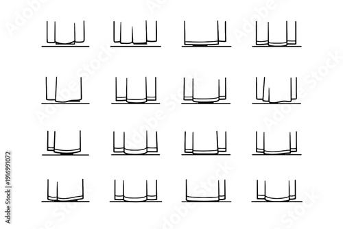 Icon focus generation tidy styling simple ending vector image silhouette above precision