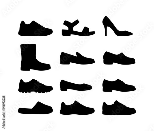 Variety of shoe silhouettes for different styles and occasions