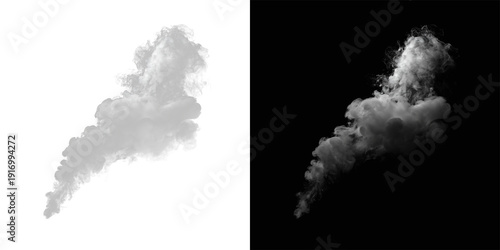 Fotografía Candle Smoke or Fog Effect For Compositing or Overlay stream of fog png