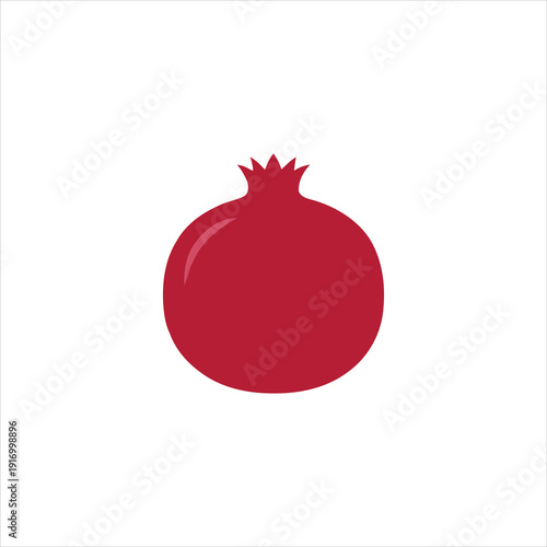 pomegranate isolated on white