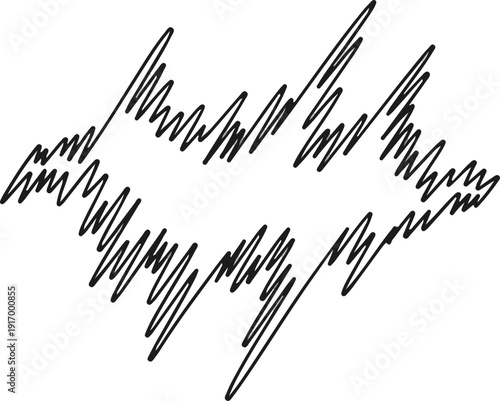 Scribbles on paper with chaotic lines and scribbles everywhere  messy handwriting