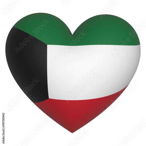 Free Download 3d Kuwait flag icon vector illustration  - GFXLoad