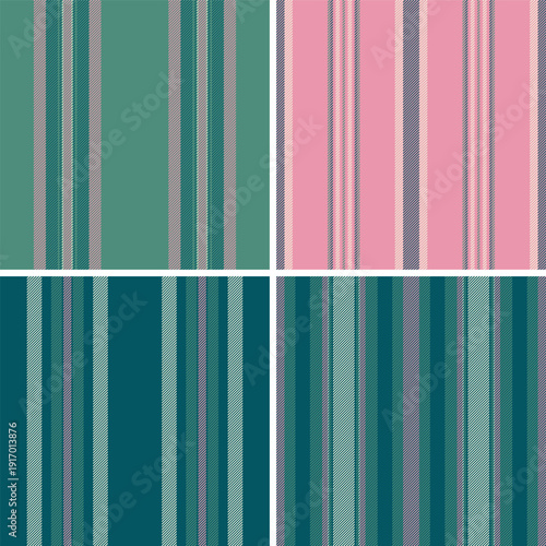 Striped collection for writing pads. Coordinated lines repeats bring consistency to school and office materials. Seamless vectors stay precise.