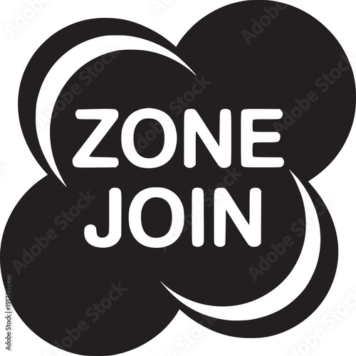 Join the zone for ultimate connection and community engagement with this bold graphic statement now