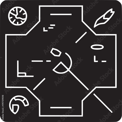 Dynamic game board layout for engaging tabletop strategy gaming experiences and interactive play