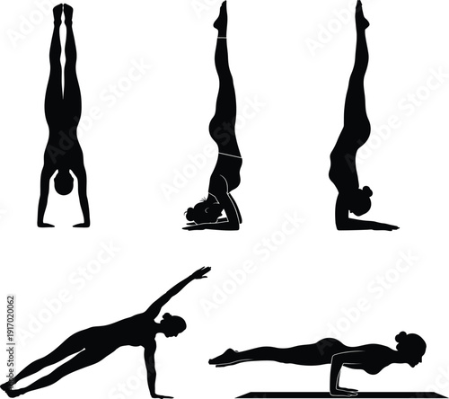 yoga poses, exercise poses