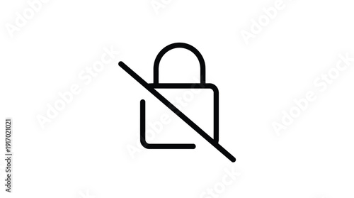 Unlocked padlock icon symbolizing open access and security clearance.