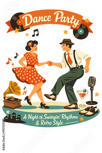 Retro Dance Bash: An Evening of Swinging Beats and Classic Flair