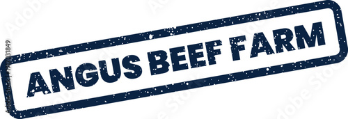 A rustic rectangular rubber stamp effect with text, ideal for farm themed branding or agricultural product labeling