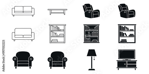 Black and white living room furniture sofa couch