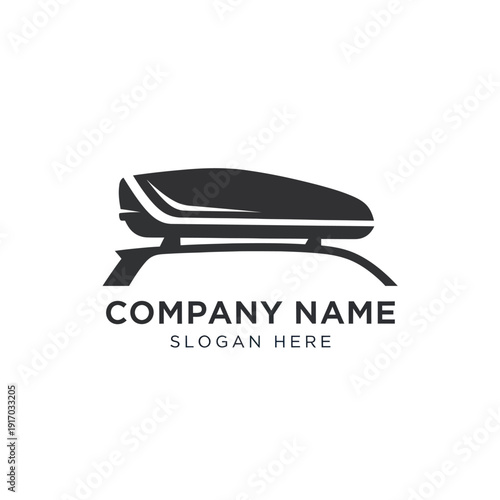 Black Modern Minimalist Logo Design Template.