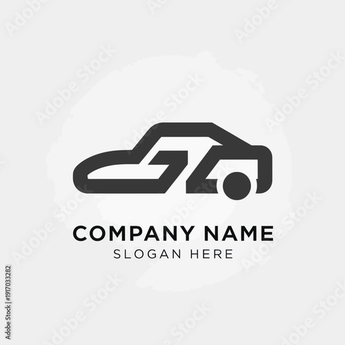 Car Logo Design Template for Company.