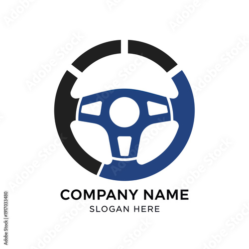 Wallpaper Mural Steering Wheel Logo Design Template. Torontodigital.ca