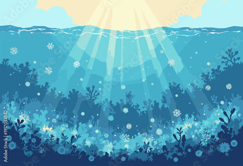 Biofilm texture background Layers slime bacterial clusters bottom Environmental health