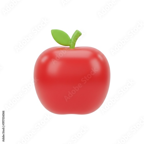 red tomato isolated on white