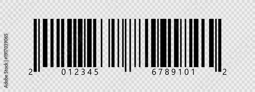 Barcode fake with different thick and thin lines. Vertical streaks, strips with random information lines. Abstract geometric texture background for retail, supermarket