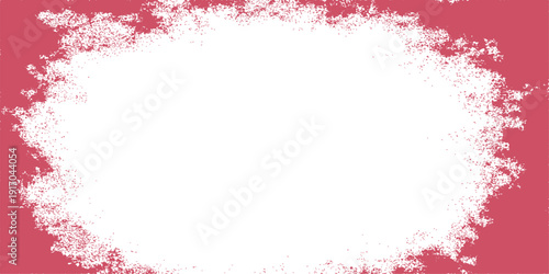 An abstract red grunge background featuring a decorative winter frame adorned with snowflakes and holiday ornaments for a festive Christmas season illustration design