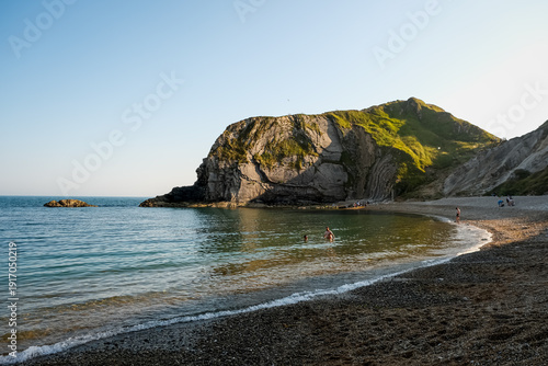 Tableau sur toile Man O'War Beach on Jurassic Coast, Dorset, England, UK