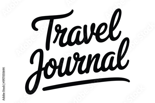 The words "Travel Journal" are written in a cursive font.