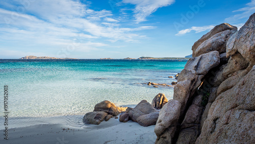 The beautiful Capriccioli beach in Sardinia