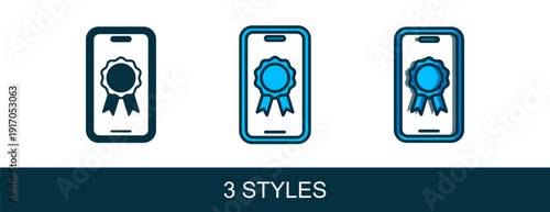 Filled outline Online education with diploma icon isolated on white background. Diploma online at home. Webinar and video seminar learning. Vector