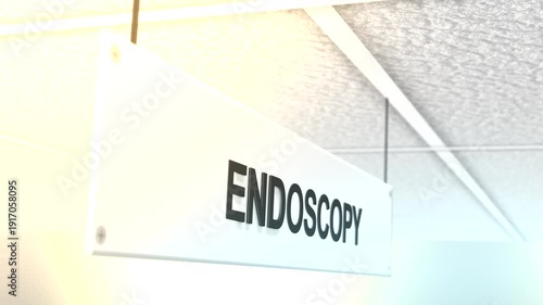 Cinematic Hospital Sign Filler Shot Series - Endoscopy