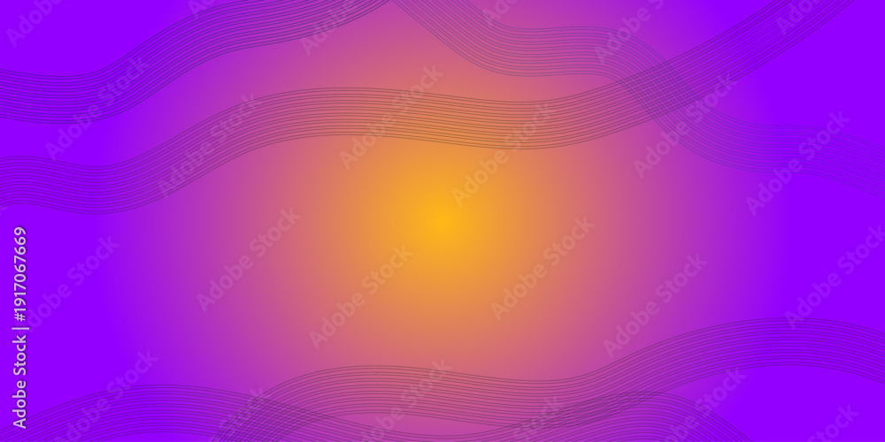 Fototapeta premium Abstract purple and orange gradient background, vibrant wavy liquid curves, modern colorful aesthetic wallpaper for digital marketing and web design
