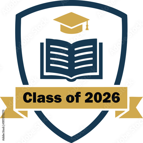 class of 2026 Graduation Vector Illustration Bold Typography Design
